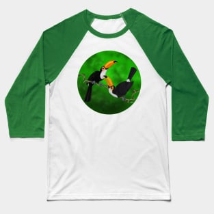 TWO TOUCANS Baseball T-Shirt